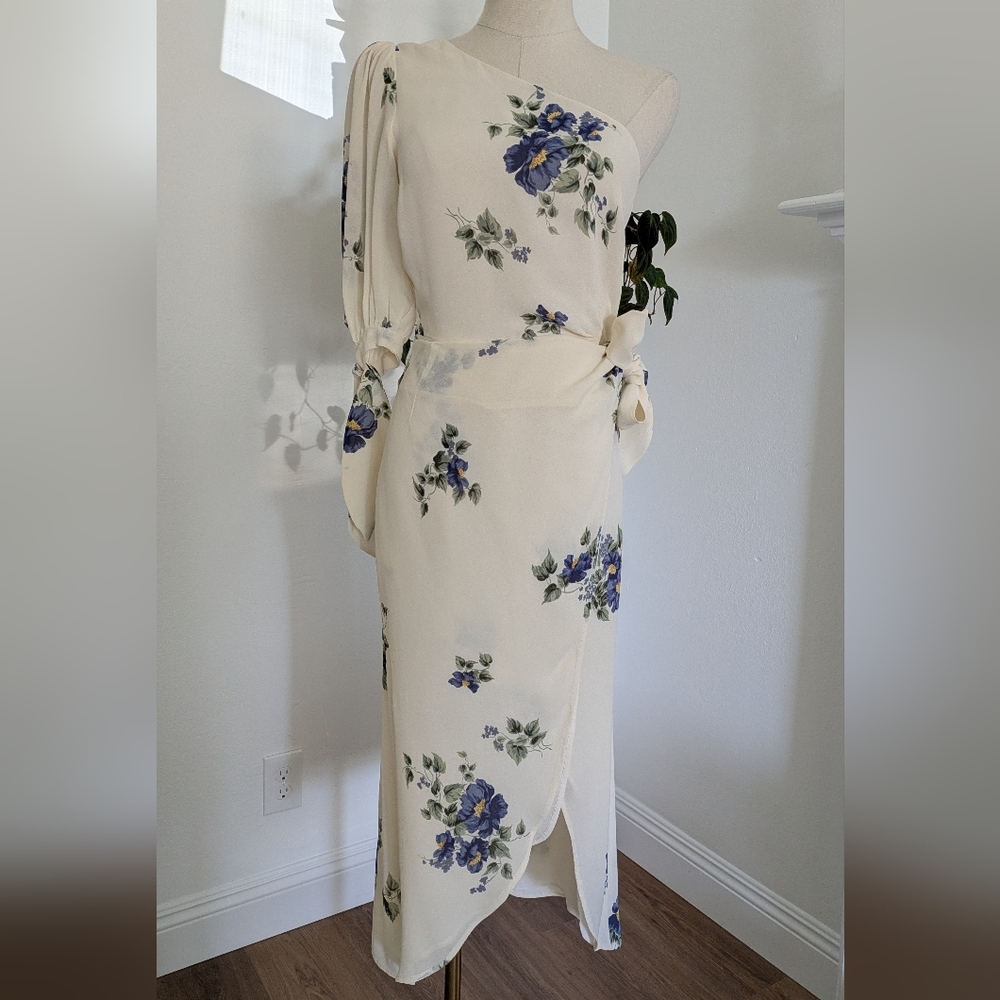 Reformation Faux Wrap Midi Dress
